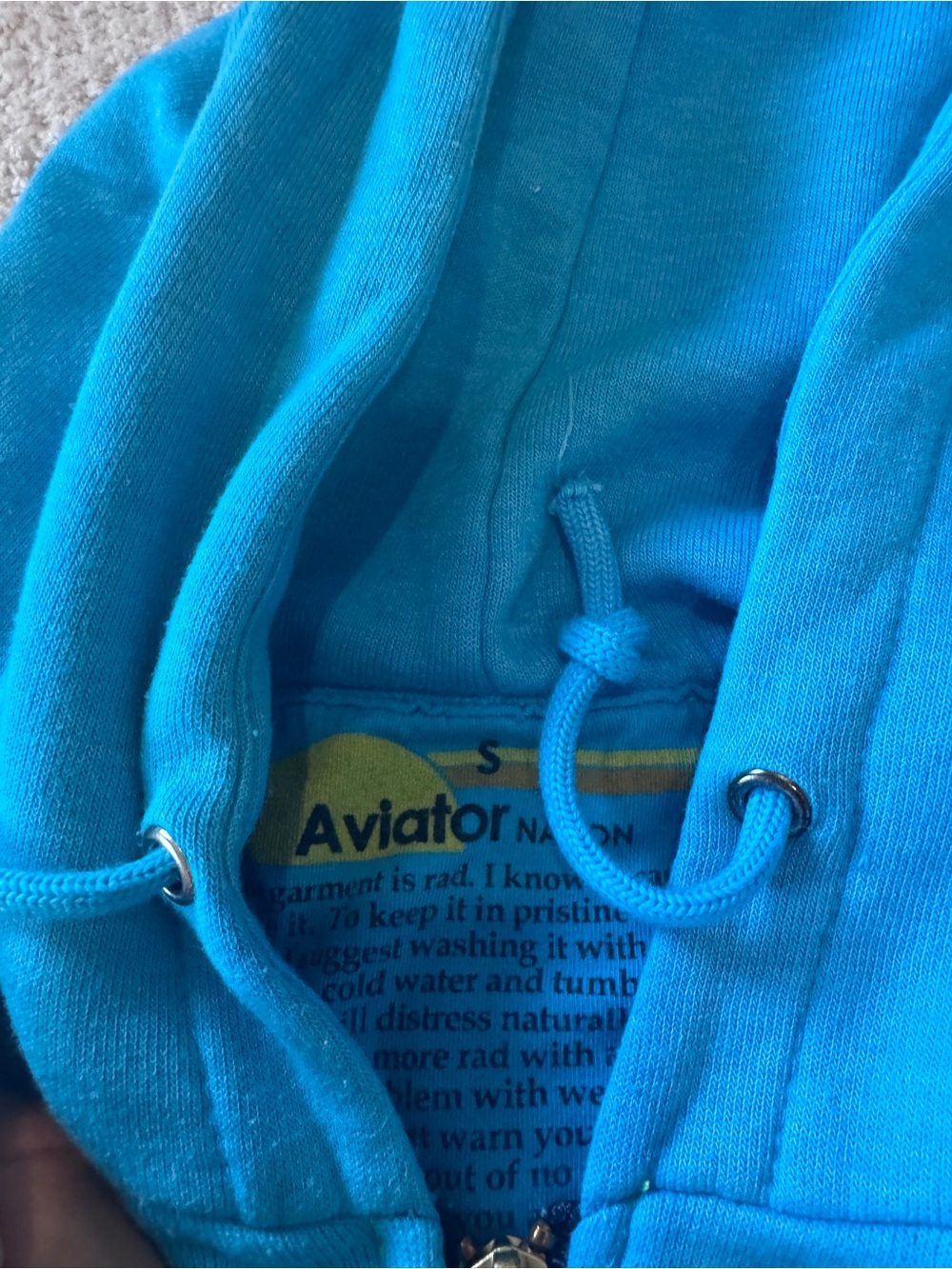 Aviator Nation women’s small Turquoise set pants and sweatshirt - Picture 5 of 5